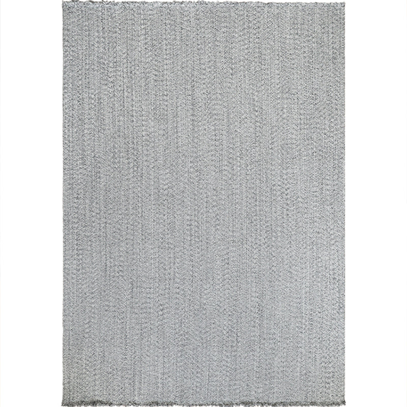 Grey Chevron Rug Cotton Country Style Rug Pet-Friendly Handmade Rug for Living Room - view 2