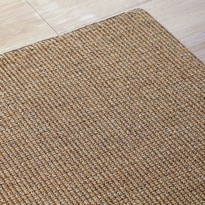 Minimalist Brown Plain Rug Sisal Rustic Carpet Washable Stain Resistant Non-Slip Rug for Tatami - Clearhalo - 'Area Rug' - 'Rug' - 2140907