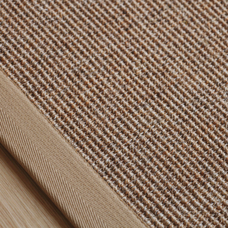 Beige Rustic Rug Sisal Solid Color Rug Washable Non-Slip Pet Friendly Rug for Bedroom - Clearhalo - 'Area Rug' - 'Rug' - 2140923