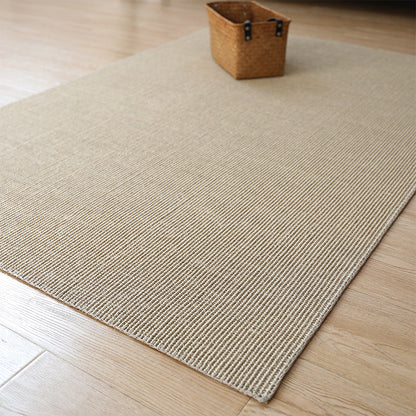 Antique Brown Rustic Rug Sisal Plain Carpet Anti-Slip Stain Resistant Machine Washable Rug for Living Room - Brown - Clearhalo - 'Area Rug' - 'Rug' - 2140925