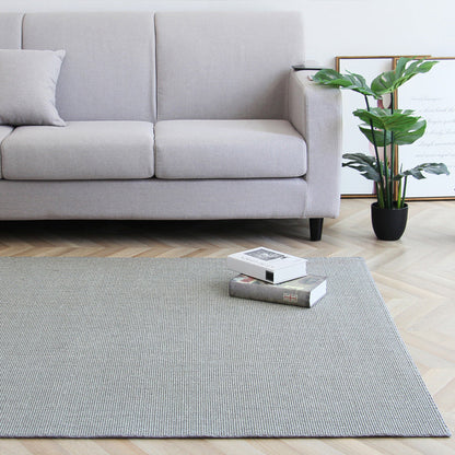 Minimalism Plain Rug Grey Lodge Style Carpet Sisal Anti-Slip Backing Pet Friendly Washable Rug for Home Decor - Clearhalo - 'Area Rug' - 'Rug' - 2140933