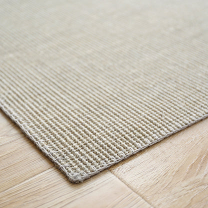 Beige Tatami Rug Farm Style Plain Carpet Sisal Non-Slip Pet Friendly Washable Indoor Rug - Clearhalo - 'Area Rug' - 'Rug' - 2140943