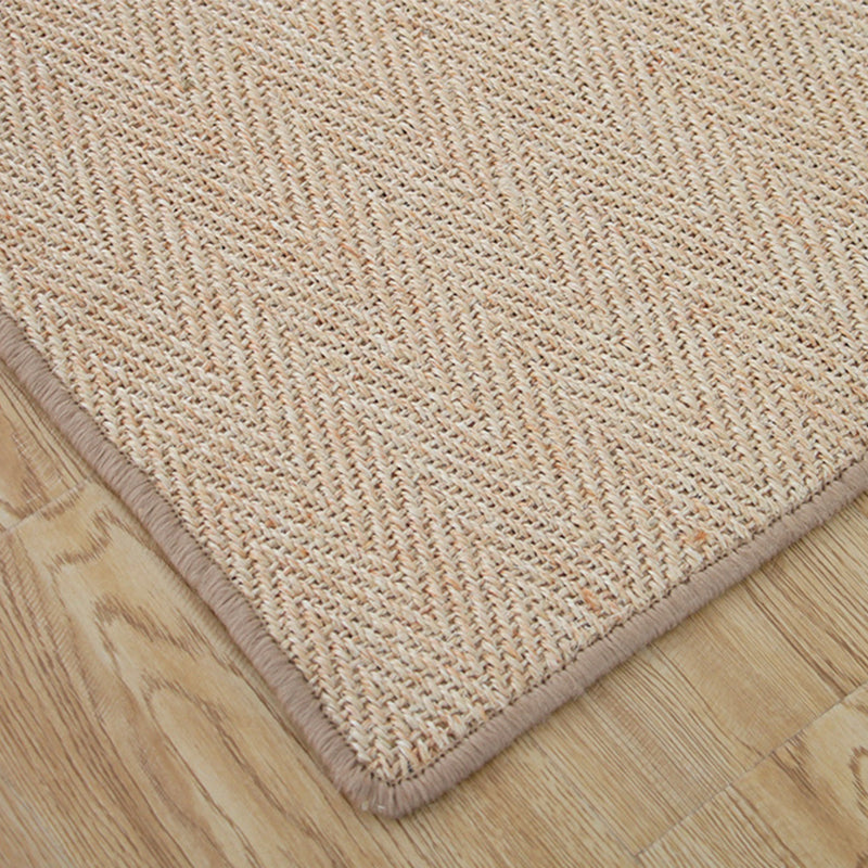 Minimal Solid Color Area Rug Multicolor Lodge Rug Sisal Anti-Slip Machine Washable Pet Friendly Rug for Home - Grey - Clearhalo - 'Area Rug' - 'Rug' - 2140946