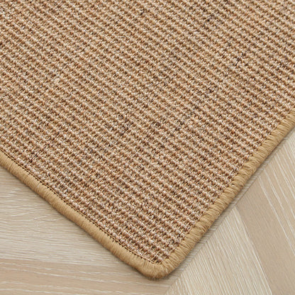 Minimal Solid Color Area Rug Multicolor Lodge Rug Sisal Anti-Slip Machine Washable Pet Friendly Rug for Home - Khaki - Clearhalo - 'Area Rug' - 'Rug' - 2140947