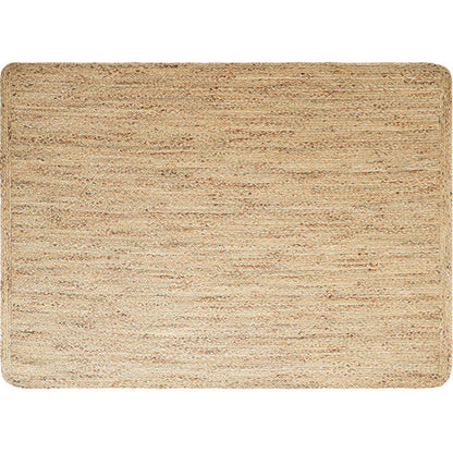 Reversible Hand-Knit Rug Wood Farmhouse Rug Jute Stain Resistant Machine Washable Anti-Slip Backing Rug for Room Wood Clearhalo 'Area Rug' 'Rug' 2140978