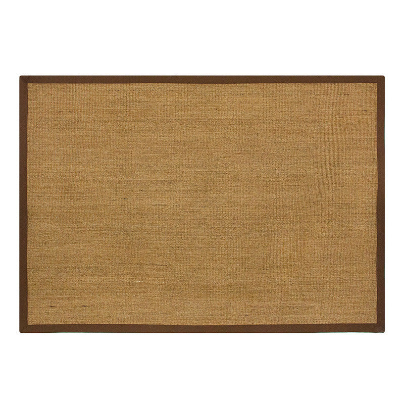 Japanese Style Rustic Rug Multi Colored Plain Carpet Washable Stain Resistant Non-Slip Backing Rug for Bedroom