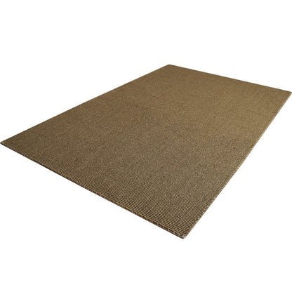 Coffee Country Rug Sisal Handmade Plain Rug Stain Resistant Non-Slip Backing Machine Washable Rug for Living Room - Clearhalo - 'Area Rug' - 'Rug' - 2140996