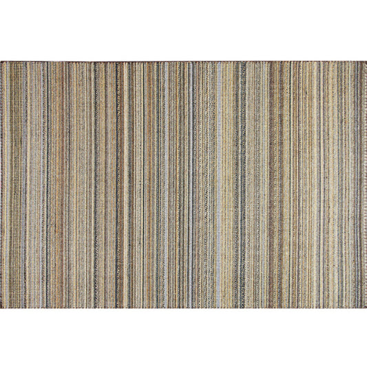 Hand-Woven Ticking Stripe Rug Grey-Green Lodge Rug Sisal Washable Anti-Slip Pet Friendly Rug for Home Decoration