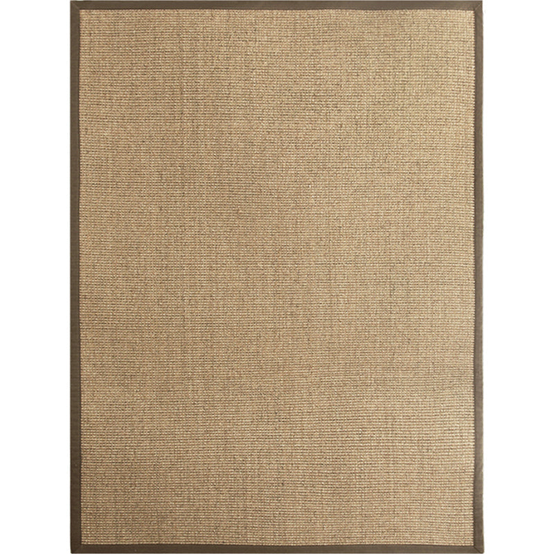 Premium Plain Rug Light Brown Cabin Style Carpet Sisal Anti-Slip Pet Friendly Machine Washable Rug for Home - Light Brown - Clearhalo - 'Area Rug' - 'Rug' - 2141003