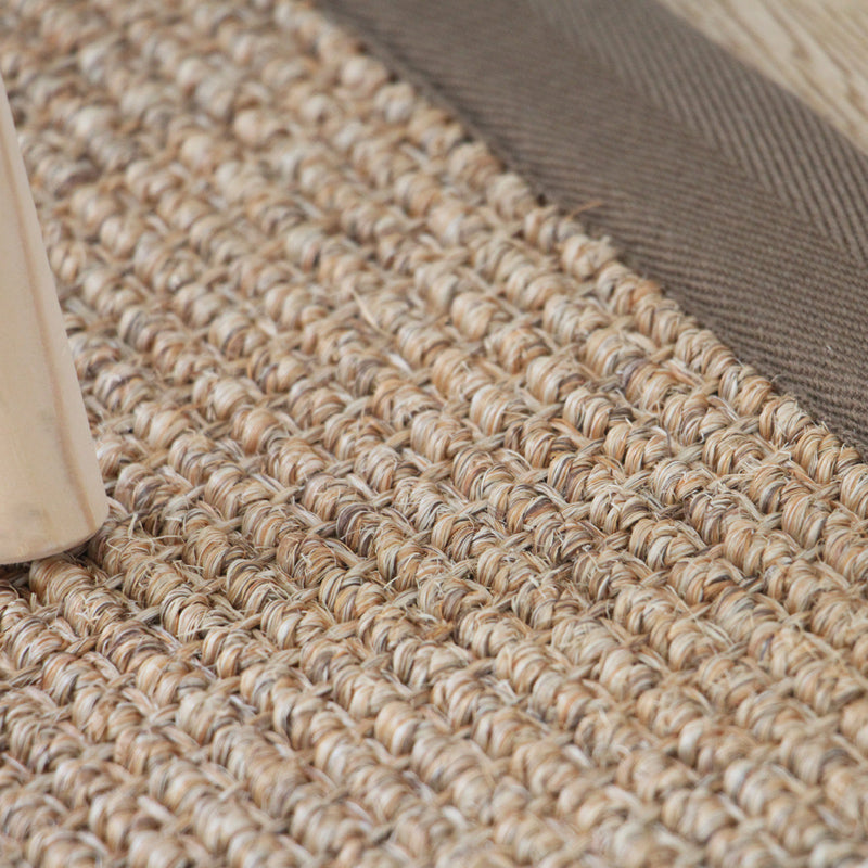 Premium Plain Rug Light Brown Cabin Style Carpet Sisal Anti-Slip Pet Friendly Machine Washable Rug for Home - Clearhalo - 'Area Rug' - 'Rug' - 2141006