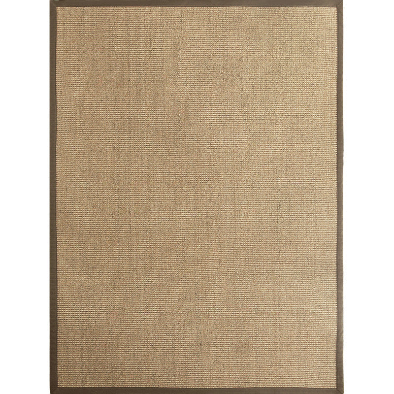 Premium Plain Rug Light Brown Cabin Style Carpet Sisal Anti-Slip Pet Friendly Machine Washable Rug for Home - Clearhalo - 'Area Rug' - 'Rug' - 2141007