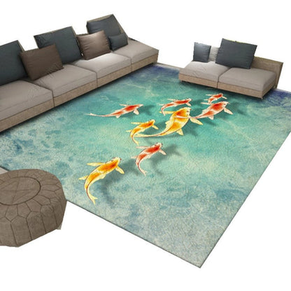 Multi Color Asia Indoor Rug Synthetics 3D Patterned Carpet Washable Stain Resistant Anti-Slip Backing Rug for Great Room - Clearhalo - 'Area Rug' - 'Rug' - 2170386