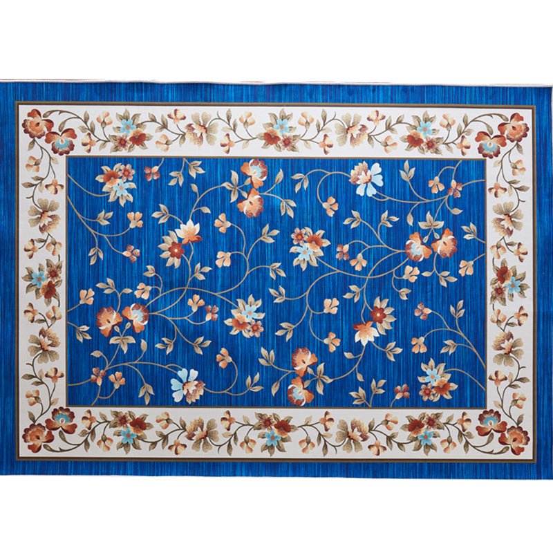 Vintage Blossom Print Rug Multi-Color Oriental Carpet Polypropylene Anti-Slip Stain Resistant Machine Washable Rug for Tearoom Clearhalo 'Area Rug' 'Rug' 2170422