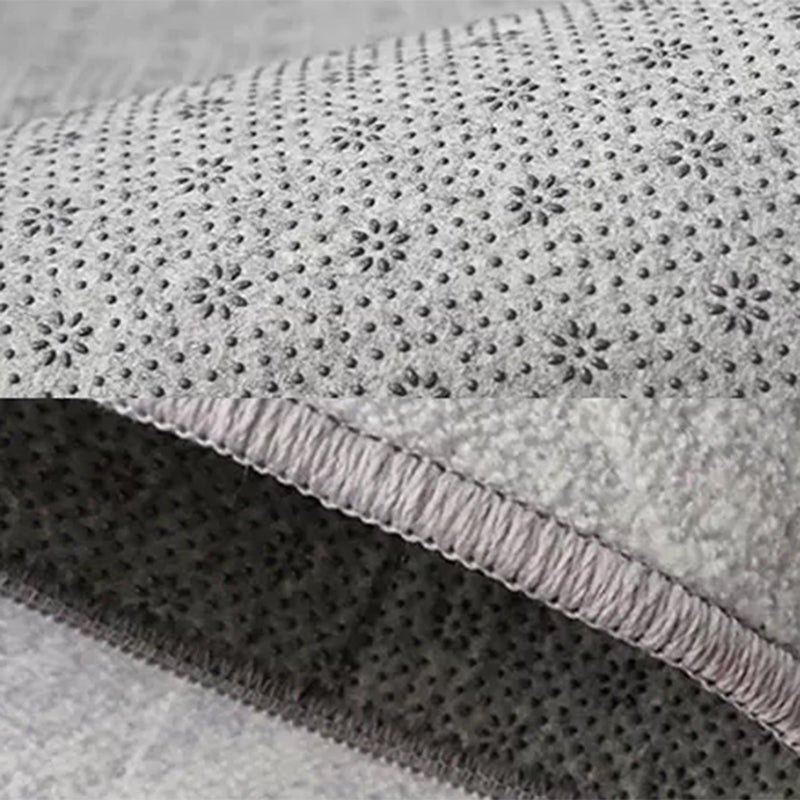Grey Trellis Area Rug Polyester Minimalist Carpet Non-Slip Backing Pet Friendly Stain Resistant Indoor Rug for - view 4