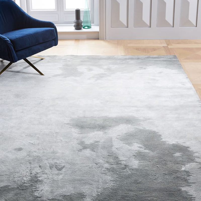 Whitewashed Grey Abstract Rug Synthetics Industrial Area Carpet Stain Resistant Anti-Slip Washable Rug for Family Room Clearhalo 'Area Rug' 'Rug' 2170541