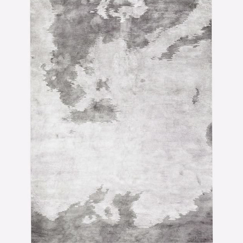 Whitewashed Grey Abstract Rug Synthetics Industrial Area Carpet Stain Resistant Anti-Slip Washable Rug for Family Room Grey Clearhalo 'Area Rug' 'Rug' 2170542