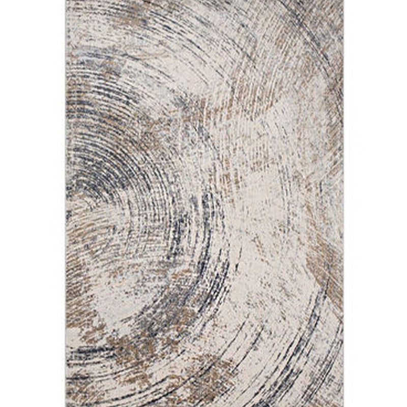 Reclaimed Multicolor Industrial Rug Polyester Line Print Abstract Carpet Non-Slip Washable Pet Friendly Rug for Sitting Room - Beige - Clearhalo - 'Area Rug' - 'Rug' - 2170556