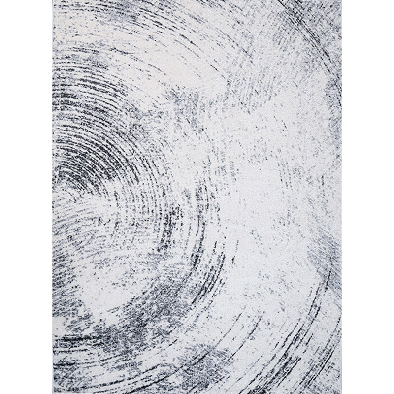 Reclaimed Multicolor Industrial Rug Polyester Line Print Abstract Carpet Non-Slip Washable Pet Friendly Rug for Sitting Room - Gray-White - Clearhalo - 'Area Rug' - 'Rug' - 2170558