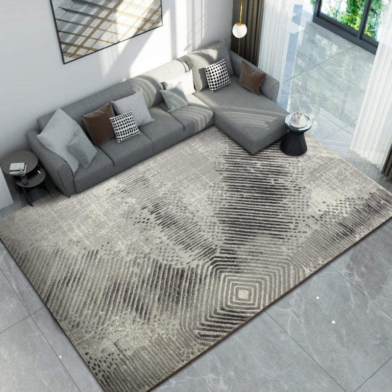 Multi Color Rustic Effect Rug Synthetics Cyberpunk Rug Stain Resistant Non-Slip Machine Washable Rug for Guest Room - Gray-Green - Clearhalo - 'Area Rug' - 'Rug' - 2170567