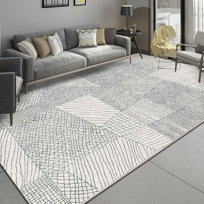 Multi Color Rustic Effect Rug Synthetics Cyberpunk Rug Stain Resistant Non-Slip Machine Washable Rug for Guest Room - Grey - Clearhalo - 'Area Rug' - 'Rug' - 2170569