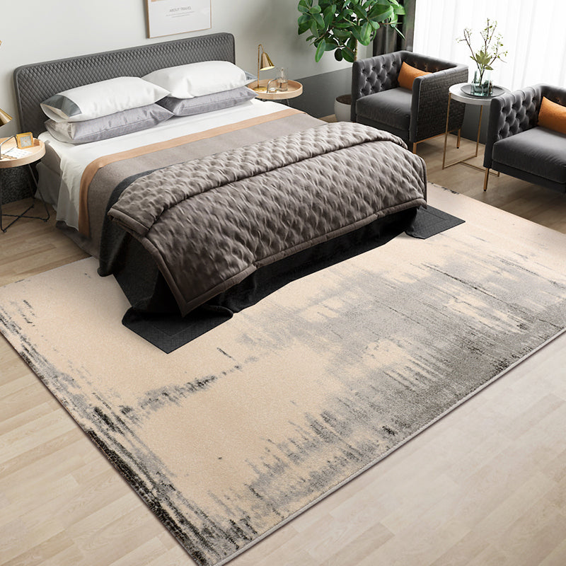 Industrial Dining Room Rug Multi Colored Fading Effect Carpet Polypropylene Machine Washable Anti-Slip Pet Fri - view 3