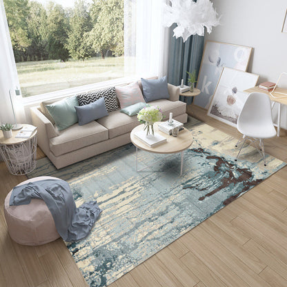 Steampunk Living Room Rug Multi Color Rustic Surface Look Rug Synthetics Stain Resistant Anti-Slip Pet Friendly Indoor Rug Gray-Green Clearhalo 'Area Rug' 'Rug' 2170585