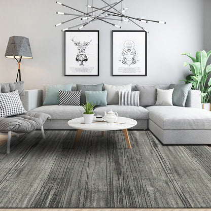 Minimal Multi-Color Plain Rug Polyester Steampunk Rug Washable Stain Resistant Anti-Slip Backing Carpet for Living Room - Pewter - Clearhalo - 'Area Rug' - 'Rug' - 2171007