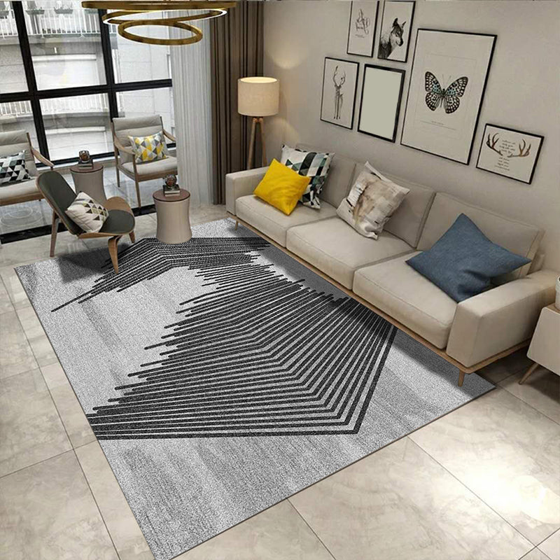 Classical Industrial Style Rug Multicolor Postmodernism Carpet Stain Resistant Pet Friendly Anti-Slip Rug for Room - Dark Gray - Clearhalo - 'Area Rug' - 'Rug' - 2171023