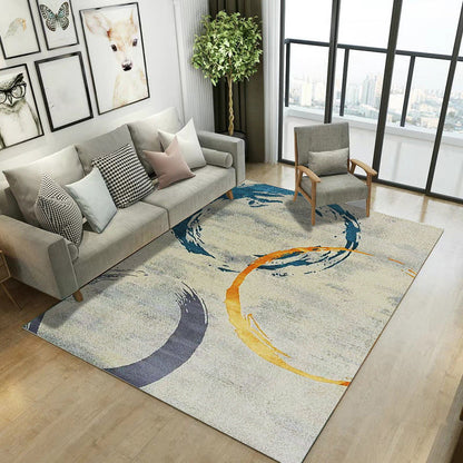 Classical Industrial Style Rug Multicolor Postmodernism Carpet Stain Resistant Pet Friendly Anti-Slip Rug for Room - Yellow-Blue - Clearhalo - 'Area Rug' - 'Rug' - 2171036