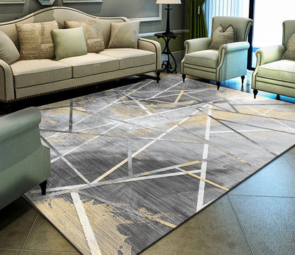 Stylish Multi Colored Industrial Rug Polyester Geometric Rug Pet Friendly Non-Slip Backing Stain Resistant Rug for Home Decor Clearhalo 'Area Rug' 'Rug' 2171042