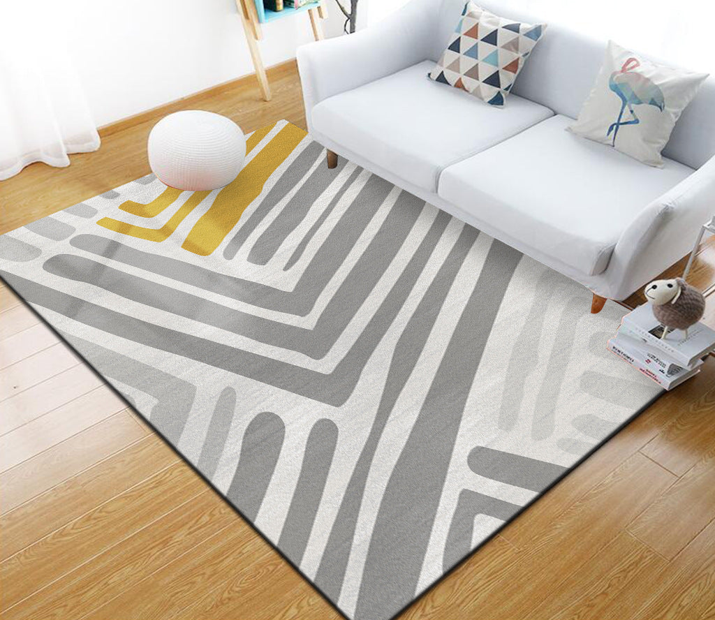 Stylish Multi Colored Industrial Rug Polyester Geometric Rug Pet Friendly Non-Slip Backing Stain Resistant Rug for Home Decor Clearhalo 'Area Rug' 'Rug' 2171045