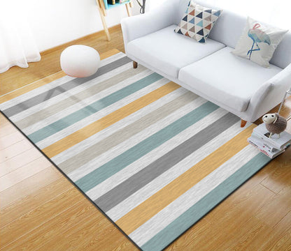 Stylish Multi Colored Industrial Rug Polyester Geometric Rug Pet Friendly Non-Slip Backing Stain Resistant Rug for Home Decor Clearhalo 'Area Rug' 'Rug' 2171046