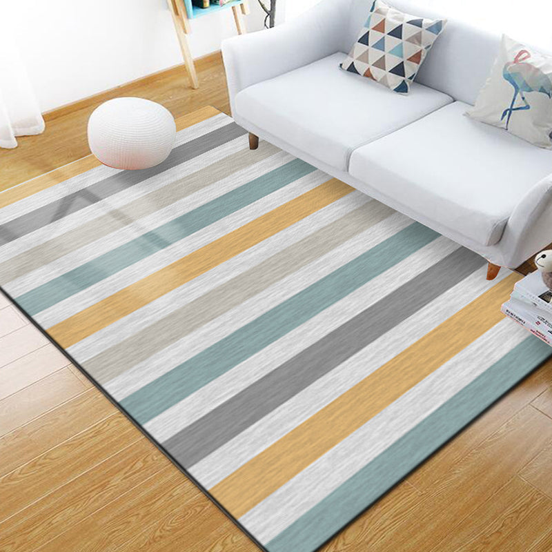Stylish Multi Colored Industrial Rug Polyester Geometric Rug Pet Friendly Non-Slip Backing Stain Resistant Rug for Home Decor Yellow Clearhalo 'Area Rug' 'Rug' 2171047