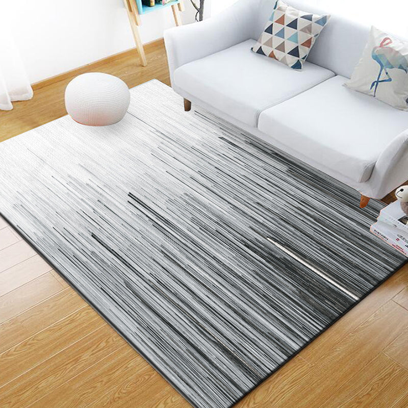 Stylish Multi Colored Industrial Rug Polyester Geometric Rug Pet Friendly Non-Slip Backing Stain Resistant Rug for Home Decor Gray-White Clearhalo 'Area Rug' 'Rug' 2171052