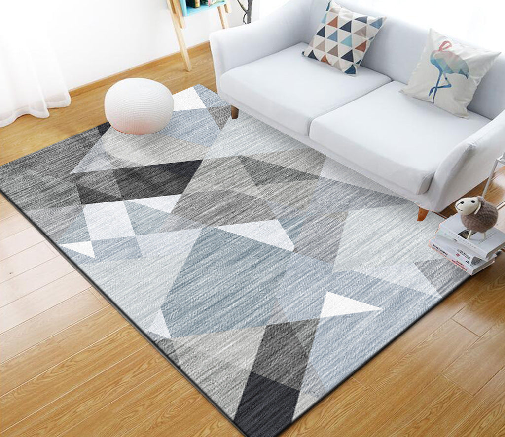 Stylish Multi Colored Industrial Rug Polyester Geometric Rug Pet Friendly Non-Slip Backing Stain Resistant Rug for Home Decor Clearhalo 'Area Rug' 'Rug' 2171059