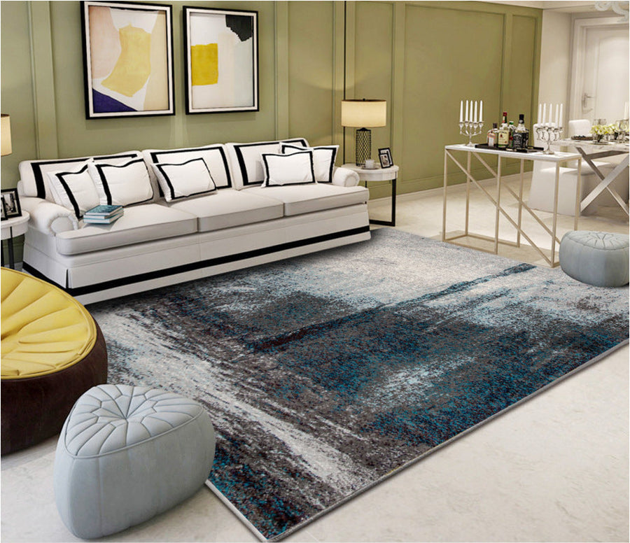 Industrial Style Home Rug Multi-Color Expressionism Carpet Synthetics Anti-Slip Pet Friendly Machine Washable - view 3