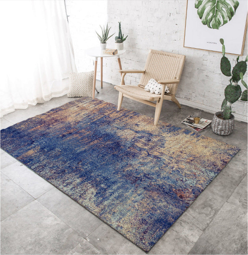 Industrial Style Home Rug Multi-Color Expressionism Carpet Synthetics