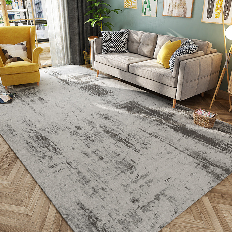 Cyberpunk Rusty Look Rug Multi Color Polypropylene Rug Stain Resistant Non-Slip Washable Area Carpet for Guest - view 2