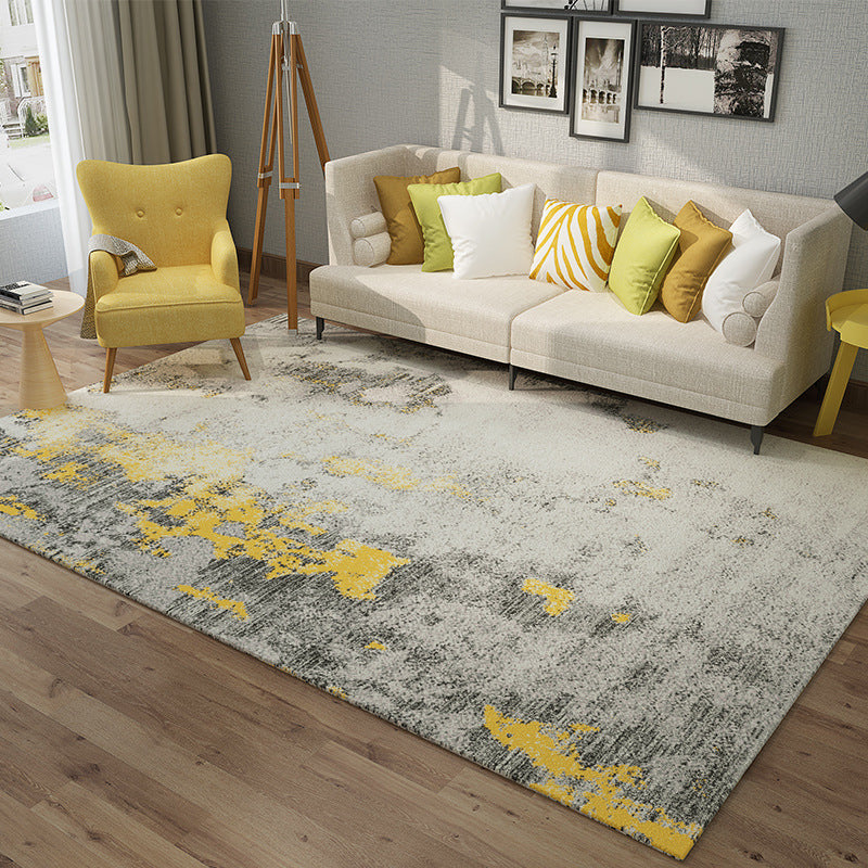 Cyberpunk Rusty Look Rug Multi Color Polypropylene Rug Stain Resistant Non-Slip Washable Area Carpet for Guest - view 3