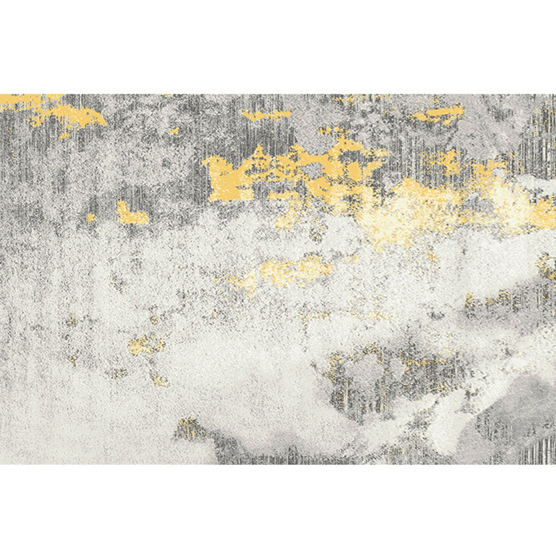 Cyberpunk Rusty Look Rug Multi Color Polypropylene Rug Stain Resistant Non-Slip Washable Area Carpet for Guest