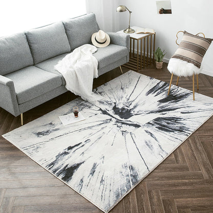 Distressed Steampunk Rug Multi Colored Tie Dye Carpet Stain Resistant Anti-Slip Backing Machine Washable Rug for Decoration White Clearhalo 'Area Rug' 'Rug' 2171120
