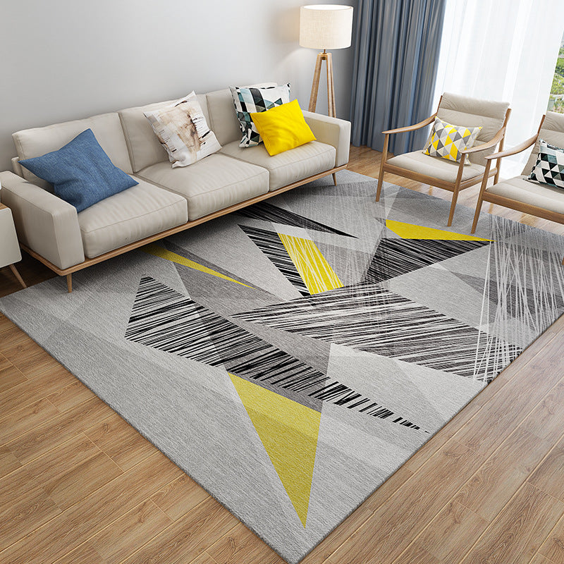 Chic Postmodernism Rug Multi Color Steampunk Carpet Synthetics Pet Friendly Stain Resistant Non-Slip Backing Rug for Home - Clearhalo - 'Area Rug' - 'Rug' - 2171136