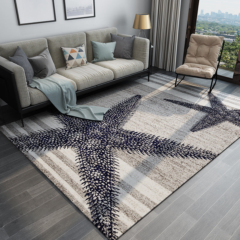 Chic Postmodernism Rug Multi Color Steampunk Carpet Synthetics Pet Friendly Stain Resistant Non-Slip Backing Rug for Home - Khaki - Clearhalo - 'Area Rug' - 'Rug' - 2171143