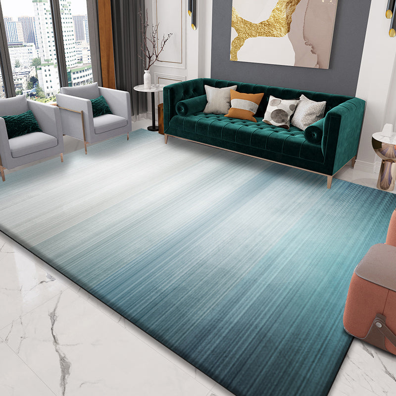 Industrial Plain Rug Multi Color Synthetics Area Carpet Pet Friendly Anti-Slip Machine Washable Rug for Great - view 2