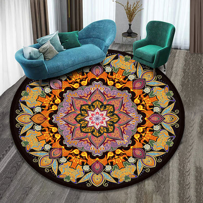 Classy Multicolor Tribal Print Rug Synthetics Bohemian Carpet Non-Slip Pet Friendly Washable Area Rug for Home Deco Light Purple Clearhalo 'Area Rug' 'Bohemian' 'Rugs' Rug' 2171626