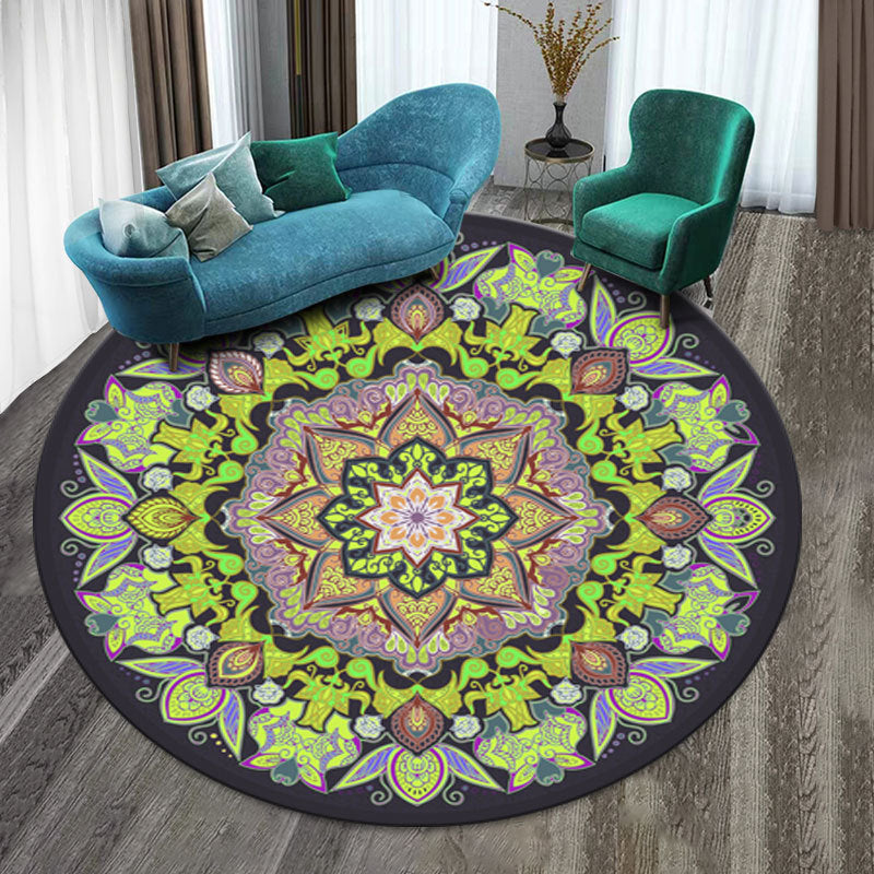 Classy Multicolor Tribal Print Rug Synthetics Bohemian Carpet Non-Slip Pet Friendly Washable Area Rug for Home Deco Golden Clearhalo 'Area Rug' 'Bohemian' 'Rugs' Rug' 2171631