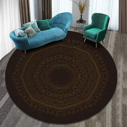 Classy Multicolor Tribal Print Rug Synthetics Bohemian Carpet Non-Slip Pet Friendly Washable Area Rug for Home Deco Dark Brown Clearhalo 'Area Rug' 'Bohemian' 'Rugs' Rug' 2171635