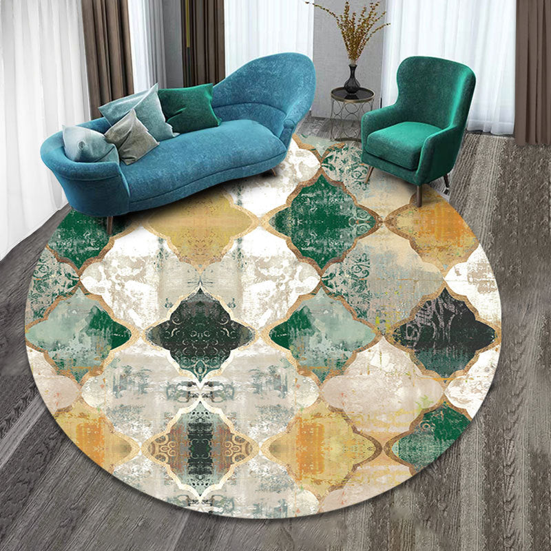 Classy Multicolor Tribal Print Rug Synthetics Bohemian Carpet Non-Slip Pet Friendly Washable Area Rug for Home Deco Blackish Green Clearhalo 'Area Rug' 'Bohemian' 'Rugs' Rug' 2171637