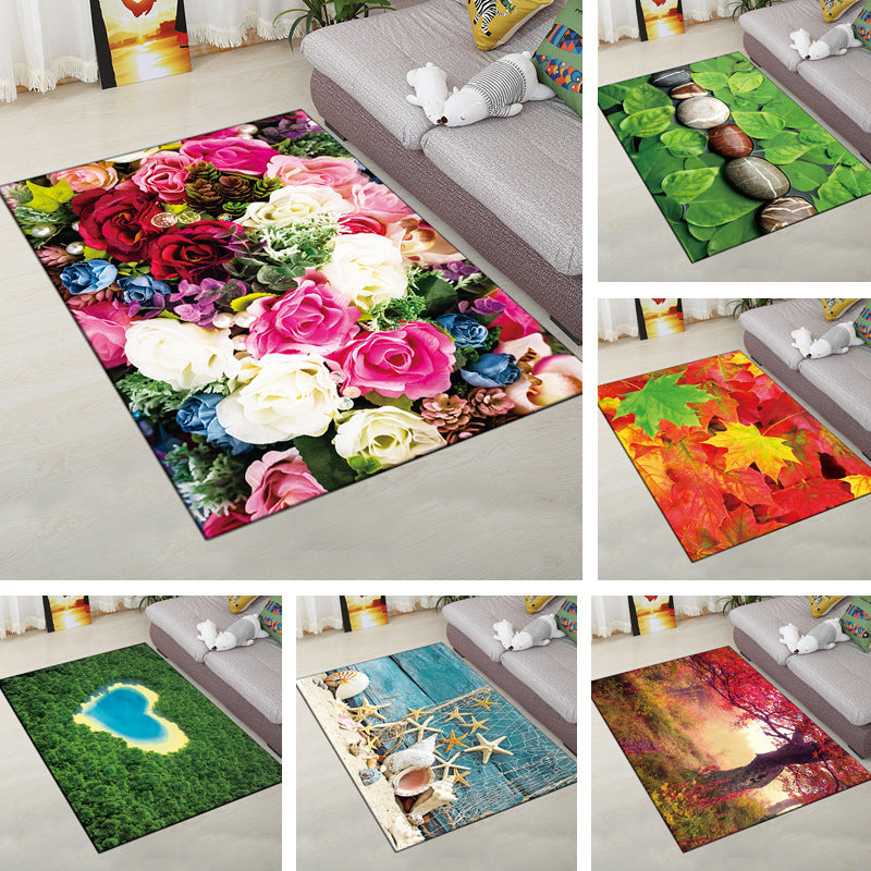 Multi-Color Modern Rug Polyester Digital Graphic Area Carpet Anti-Slip Backing Pet Friendly Washable Rug for Guest Room - Clearhalo - 'Area Rug' - 'Rug' - 2183655