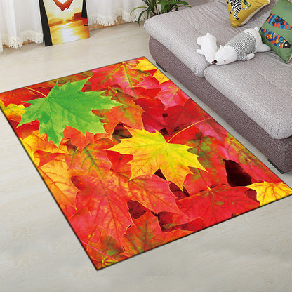 Multi-Color Modern Rug Polyester Digital Graphic Area Carpet Anti-Slip Backing Pet Friendly Washable Rug for Guest Room - Red-Yellow - Clearhalo - 'Area Rug' - 'Rug' - 2183664